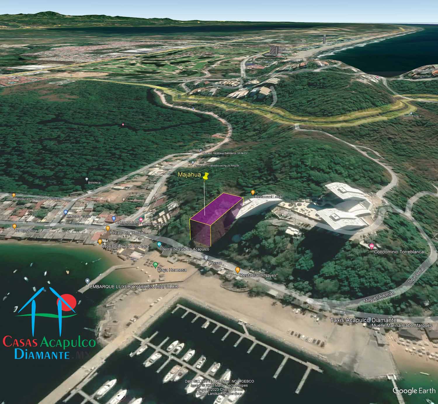 Terreno Puerto Marqués Majahua 10 - Vista aérea 7